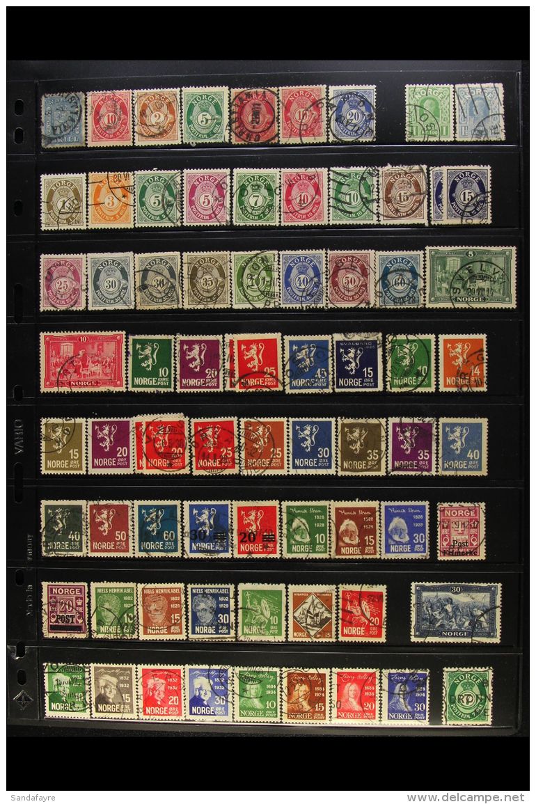 NORWAY 1863-1998 ALL DIFFERENT Fine Used Collection Presented On Stock Pages (750+ Stamps) For More Images, Please... - Andere & Zonder Classificatie