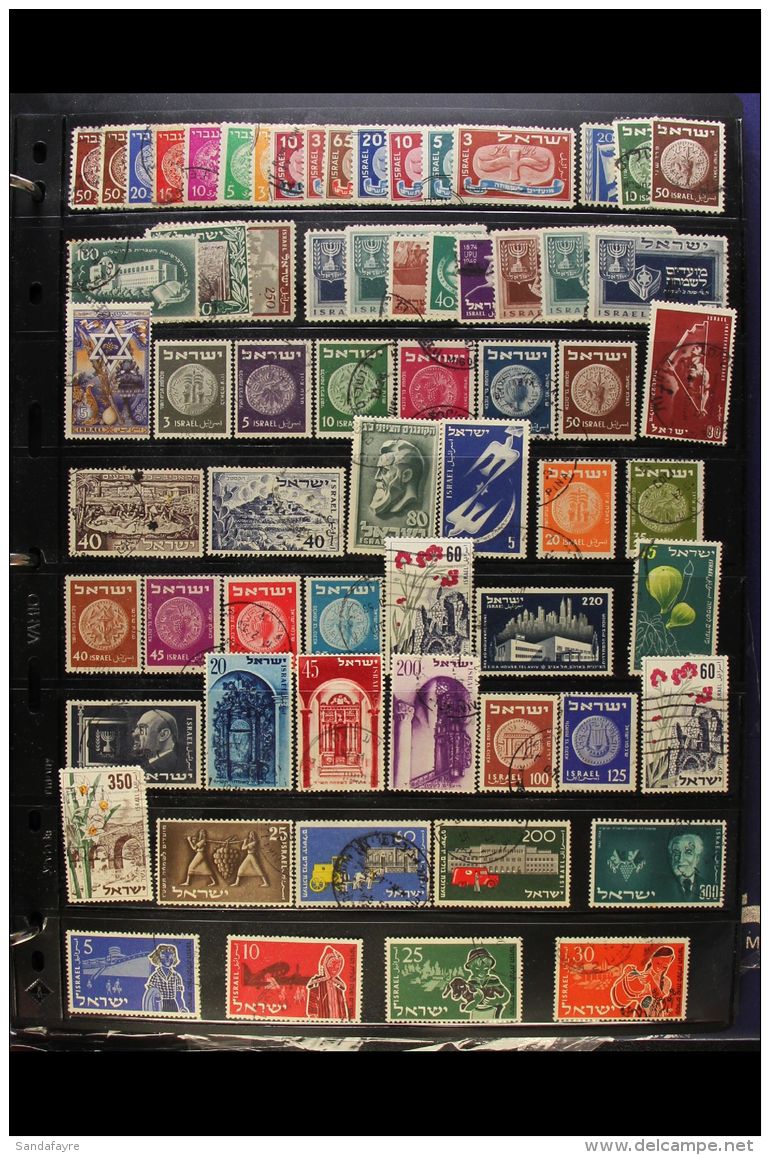 ISRAEL 1948-1992 ALL DIFFERENT Used Collection Presented On Stock Pages In An Album (700+ Stamps) For More Images,... - Other & Unclassified