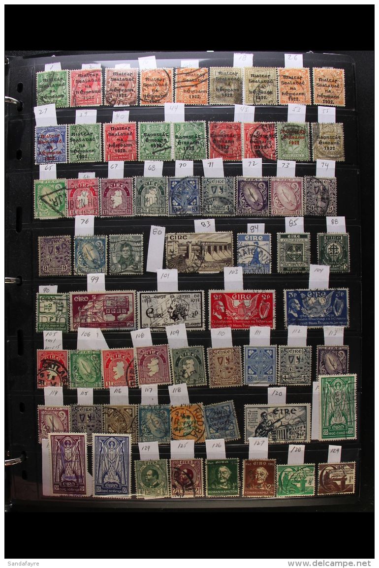 IRELAND 1922-1997 ALL DIFFERENT Fine Used Collection, Much Bearing Cds Cancels, Presented On Stock Pages In An... - Altri & Non Classificati