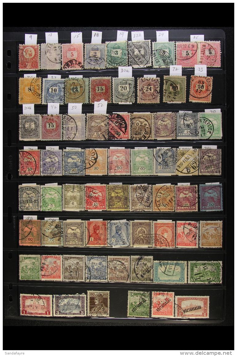 HUNGARY 1871-1979 ALL DIFFERENT Fine Used Collection Presented On Stock Pages (600+ Stamps) For More Images,... - Other & Unclassified