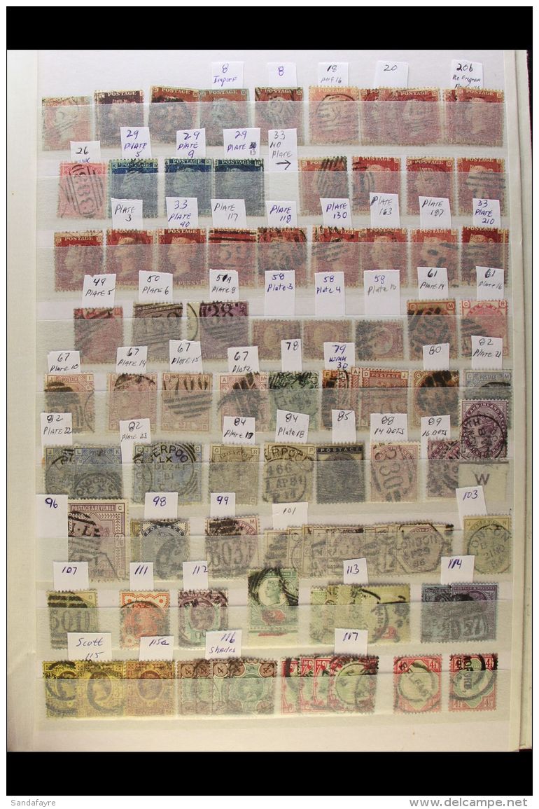 GREAT BRITAIN 1841-1997 CHIEFLY ALL DIFFERENT Used Collection Presented In A Large Stockbook (2500+ Stamps) For... - Andere & Zonder Classificatie