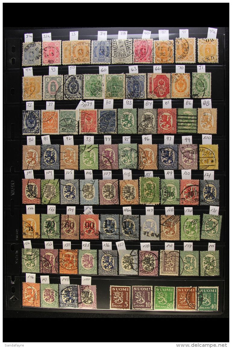 FINLAND 1875-1994 ALL DIFFERENT Fine Used Collection, Much Bearing Cds Cancels,  Presented On Stock Pages (750+... - Autres & Non Classés