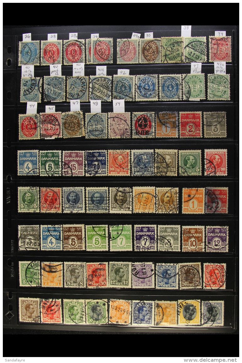 DENMARK 1875-1997 ALL DIFFERENT Fine Used Collection Presented On Stock Pages (700+ Stamps) For More Images,... - Autres & Non Classés