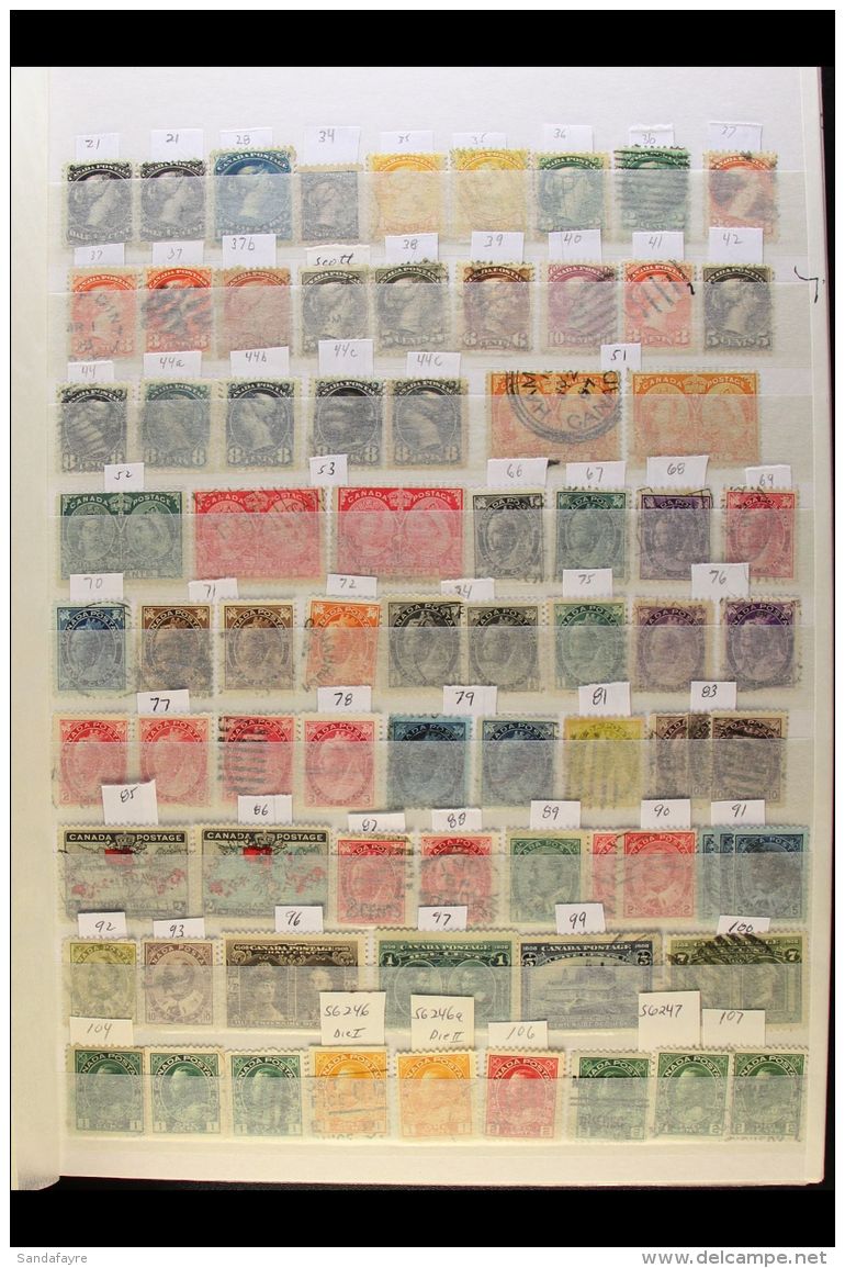 CANADA 1868-1999 CHIEFLY ALL DIFFERENT Fine Used Collection, Much Bearing Cds Cancels, Presented In A Stock Book... - Altri & Non Classificati