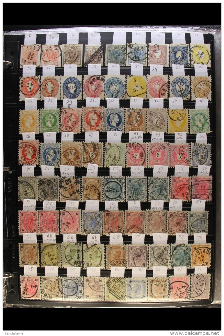 AUSTRIA 1850-1999 ALL DIFFERENT Fine Used Collection, Much Bearing Cds Cancels, Presented On Stock Pages In An... - Otros & Sin Clasificación