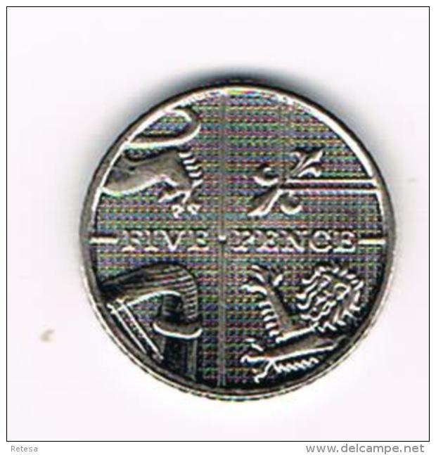 °°°  GREAT BRITAIN  5 PENCE 2012 - 5 Pence & 5 New Pence