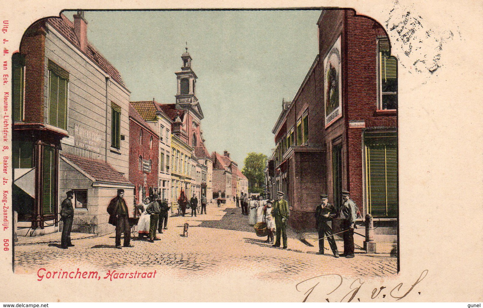 1902  Gorinchem - HAARSTRAAT Kleuren-lichtdruk - Gorinchem