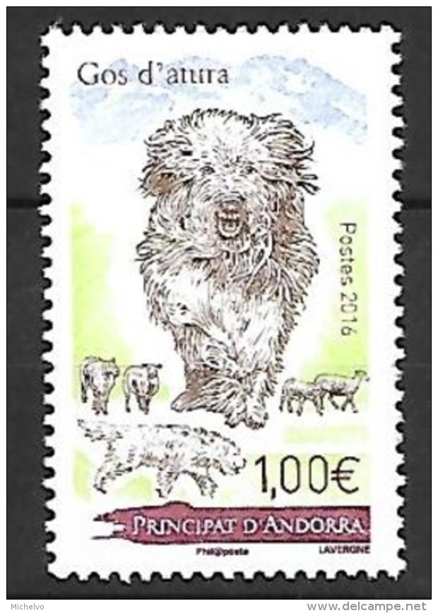 Andorre 2016 - Yv N° 791 ** Chien De Berger (Mi N° 811) - Unused Stamps