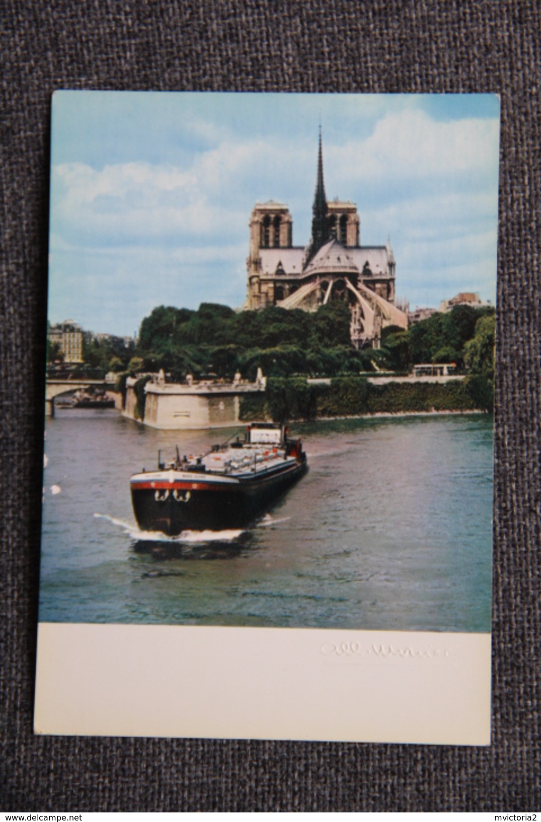 Albert MONIER : " PARIS - La SEINE Et NOTRE DAME ". - Monier