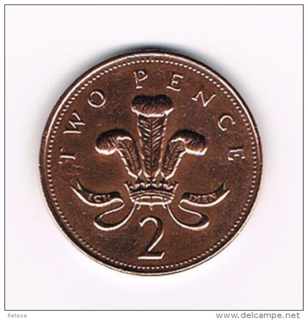 °°°  GREAT BRITAIN  2 PENCE   2001 - 2 Pence & 2 New Pence