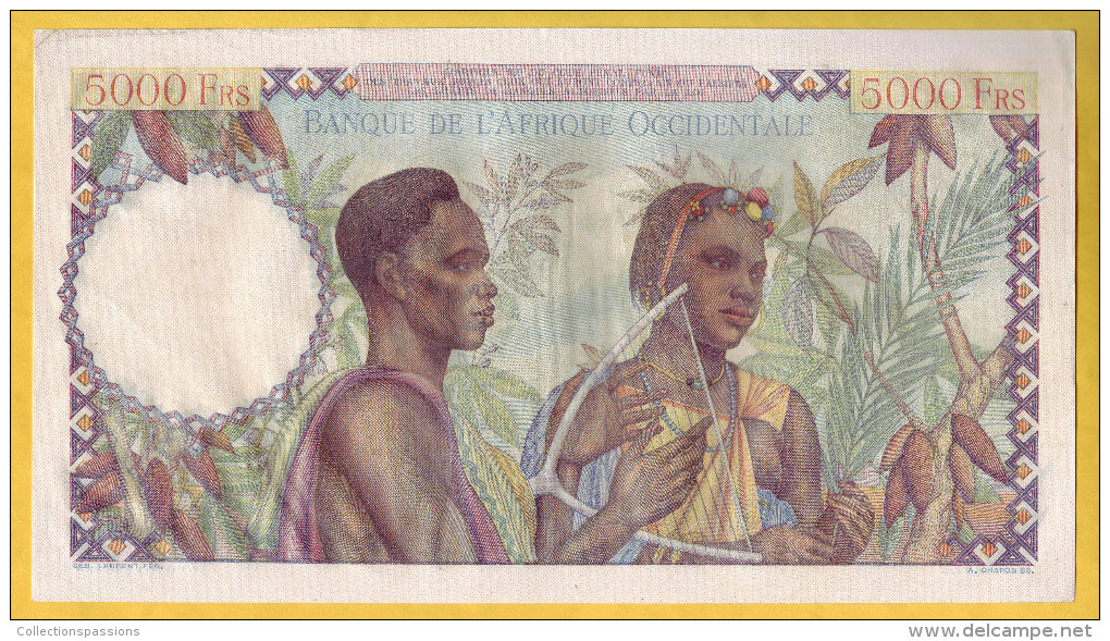 - BANQUE DE L'AFRIQUE OCCIDENTALE - Billet De 5000 Francs. 22-12-50 - SUP - Sonstige – Afrika