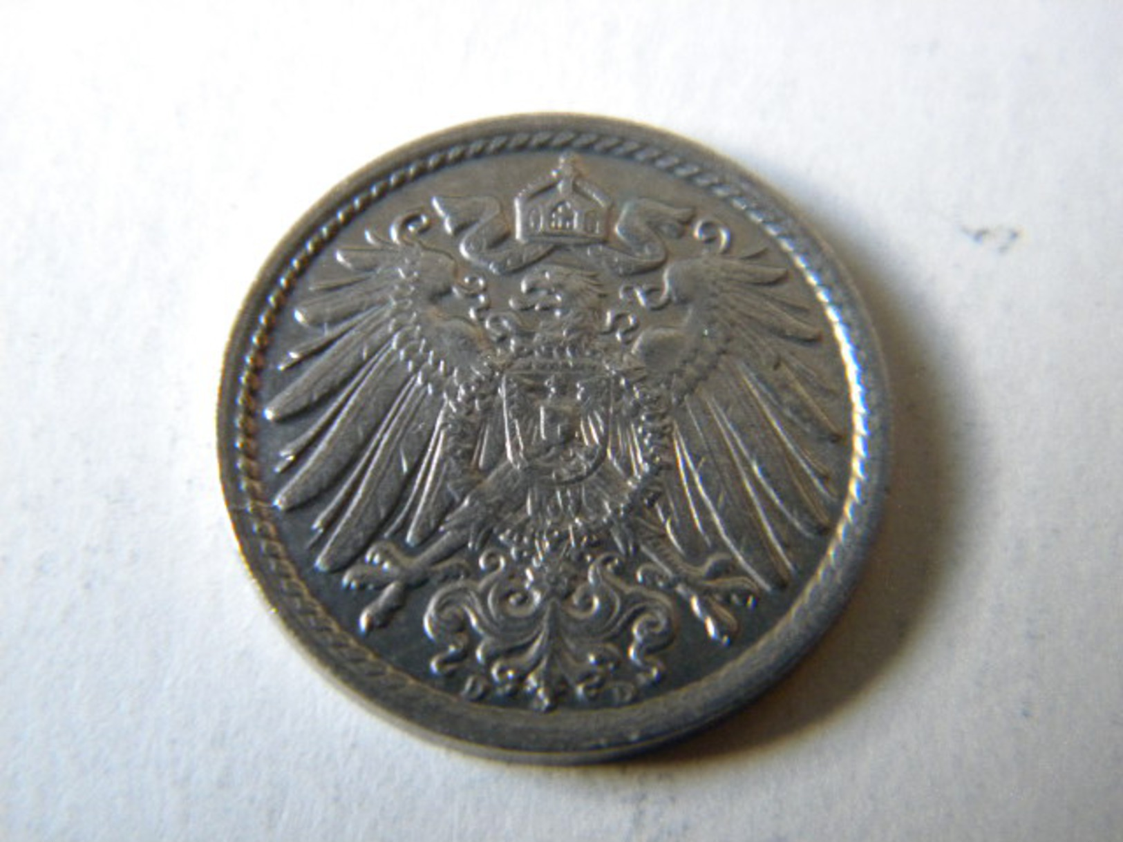 ALLEMAGNE - 5 PFENNIG 1913.D.. TTB+. - 5 Pfennig