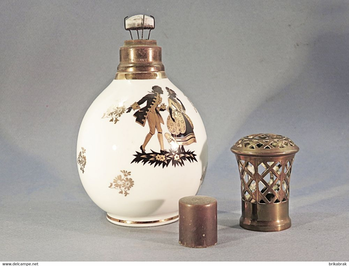 + LAMPE BERGER MARQUIS THARAUD EN PORCELAINE DE LIMOGES + Parfum Marquise