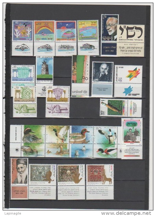 ISRAEL 1989 ANNEE COMPLETE NEUVE** MNH - Volledig Jaar