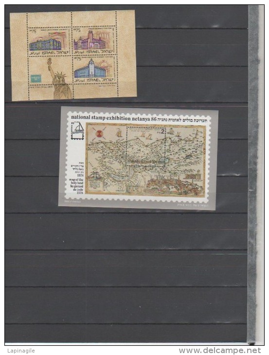 ISRAEL 1986 ANNEE COMPLETE AVEC BF 32-33 NEUVE** MNH - Años Completos