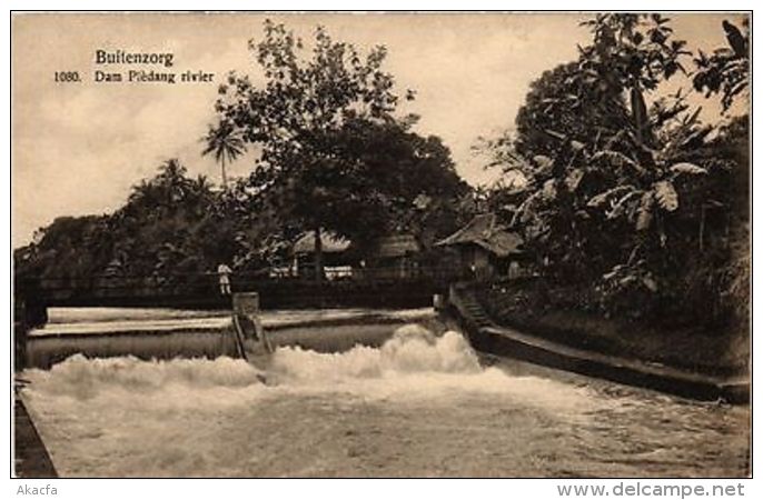 INDONESIA PC DUTCH INDIES - Buitenzorg - Dam Plédang Rivier (a1666) - Indonesia