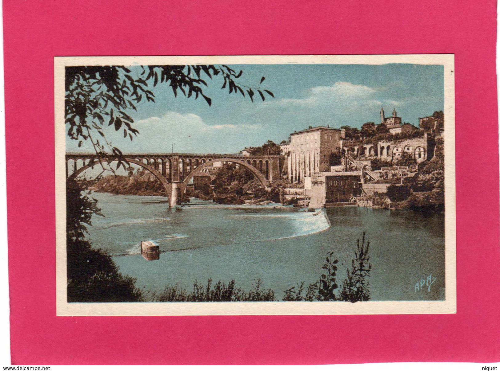 81 TARN, RABASTENS, Le Pont Et Le Monastère Du Carmel, (APA, Poux) - Rabastens