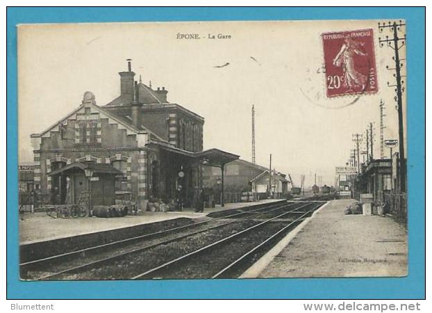 CPA Chemin De Fer La Gare EPONE 78 - Epone