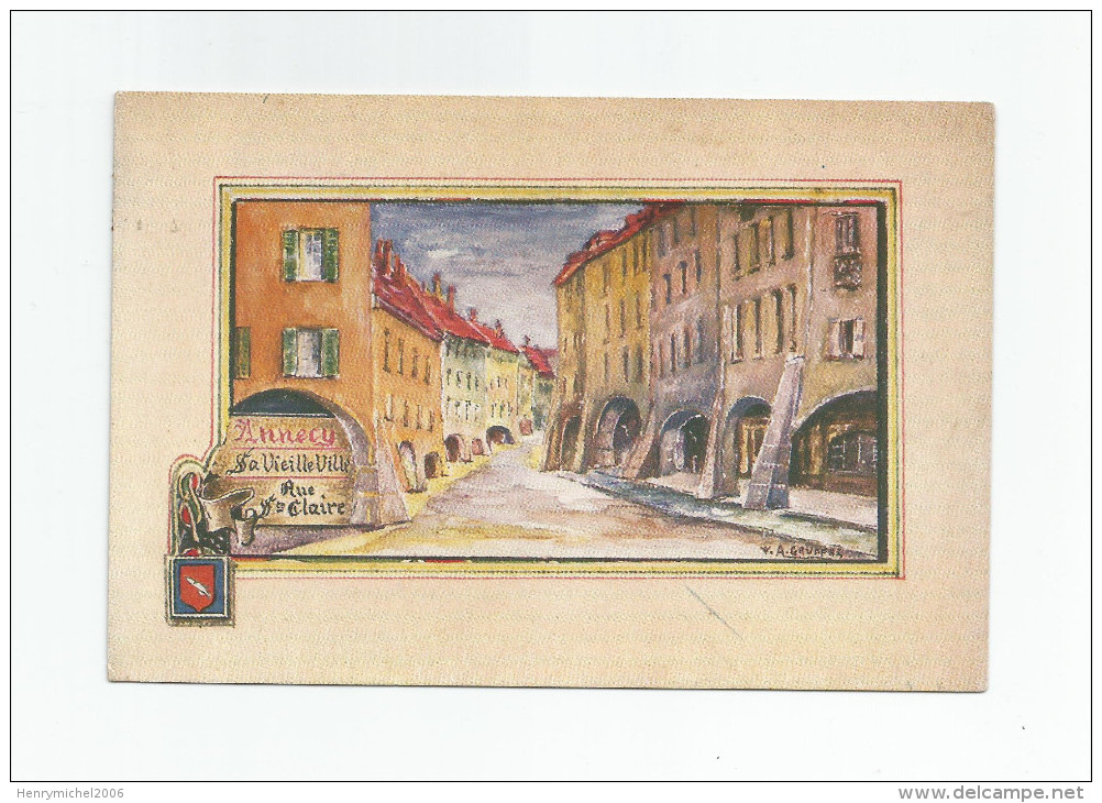 Haute Savoie - 74 - Le Vieil Annecy 1942 Miniature De A.gruffaz - Annecy-le-Vieux