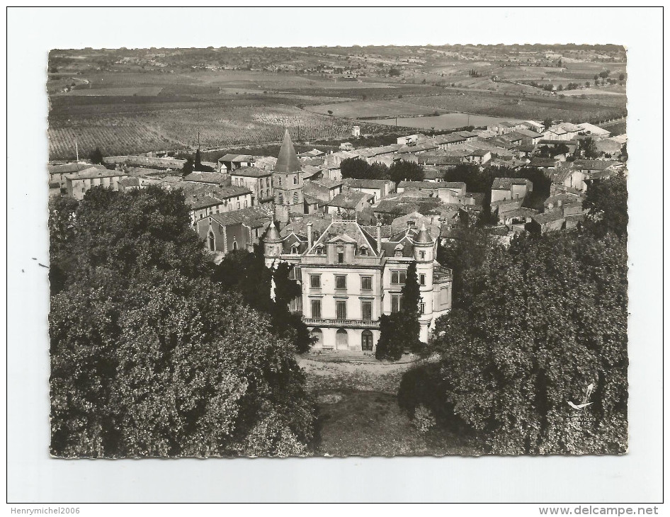 Aude - 11 - Villegly Le Chateau Et Vue Générale Vue Aérienne - Andere & Zonder Classificatie