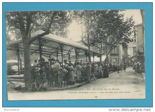 CPA 40 - Métier Marchands Ambulants Marché De La Halle BOLLENE 84 - Bollene