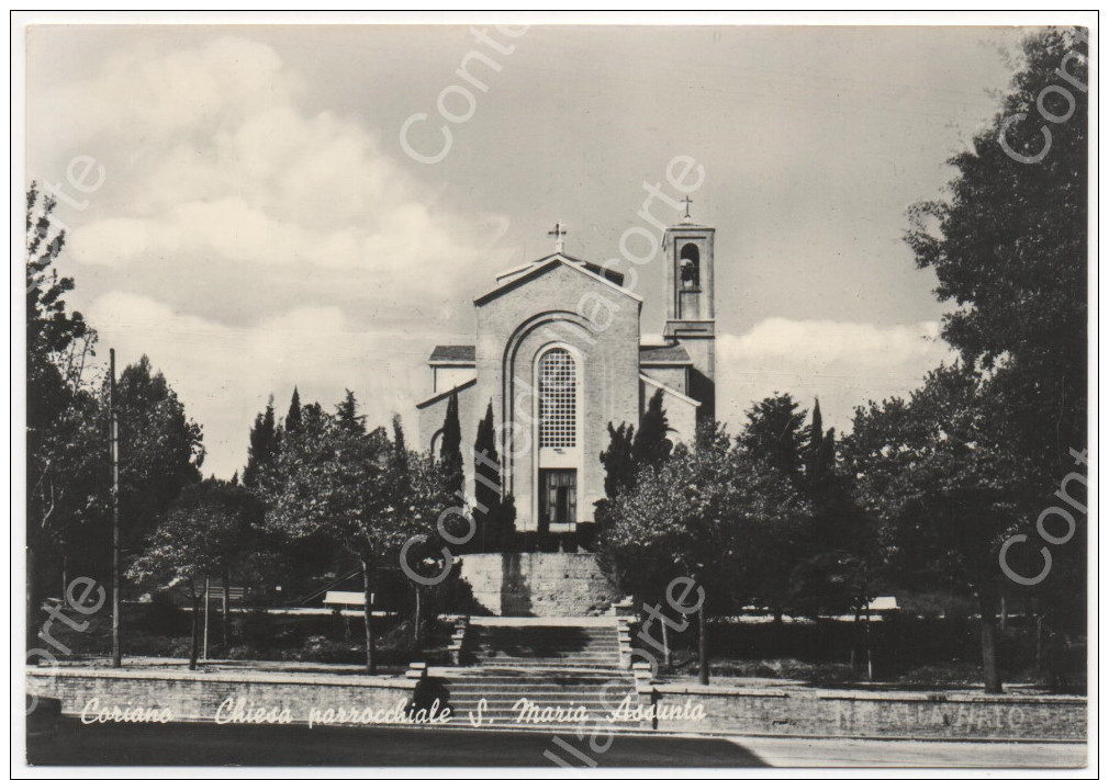 CORIANO - CHIESA PARROCCHIALE SANTA MARIA ASSUNTA - CARTOLINA NON VIAGGIATA - Rimini