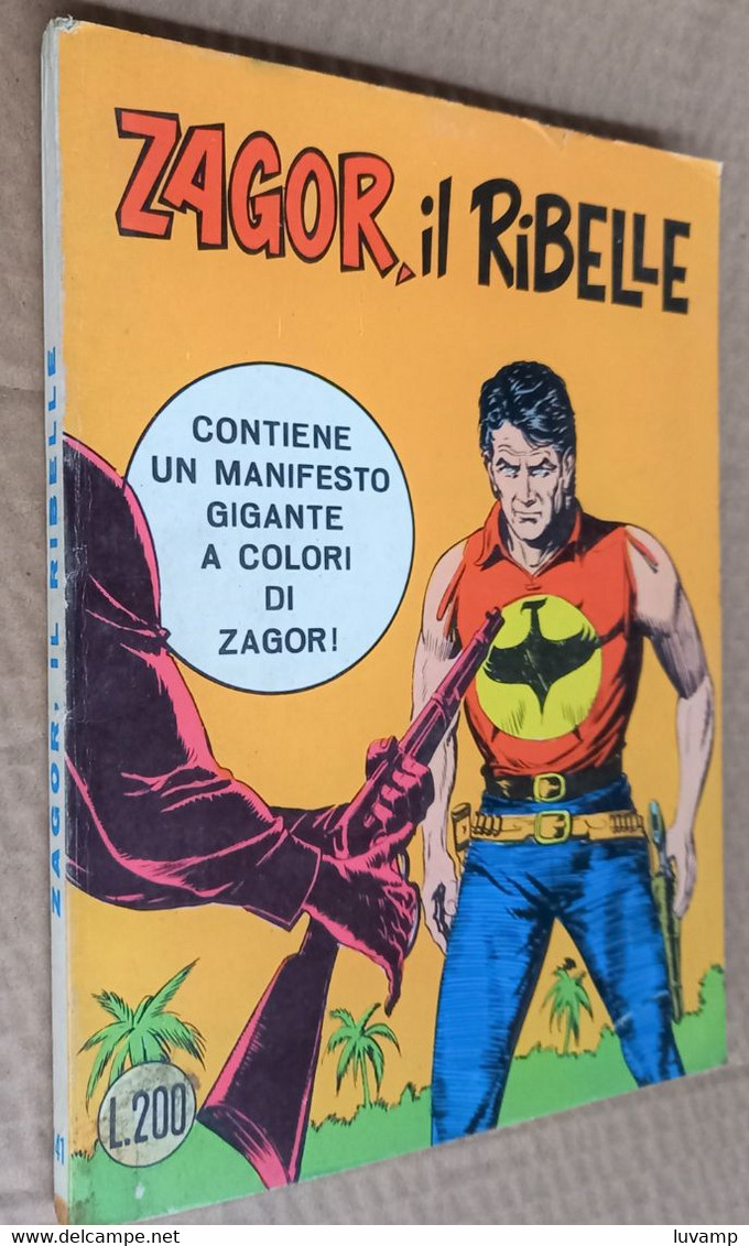 ZAGOR ZENITH   ORIGINALE LIRE 200  - N. 141 -NO POSTER (CART 42) - Zagor Zenith