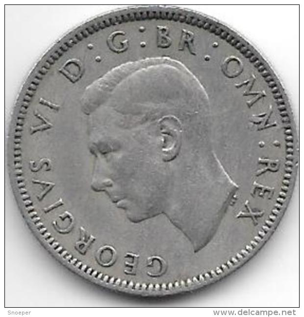 Great Britain 1 Shilling 1948  Km 863   Vf+ - I. 1 Shilling