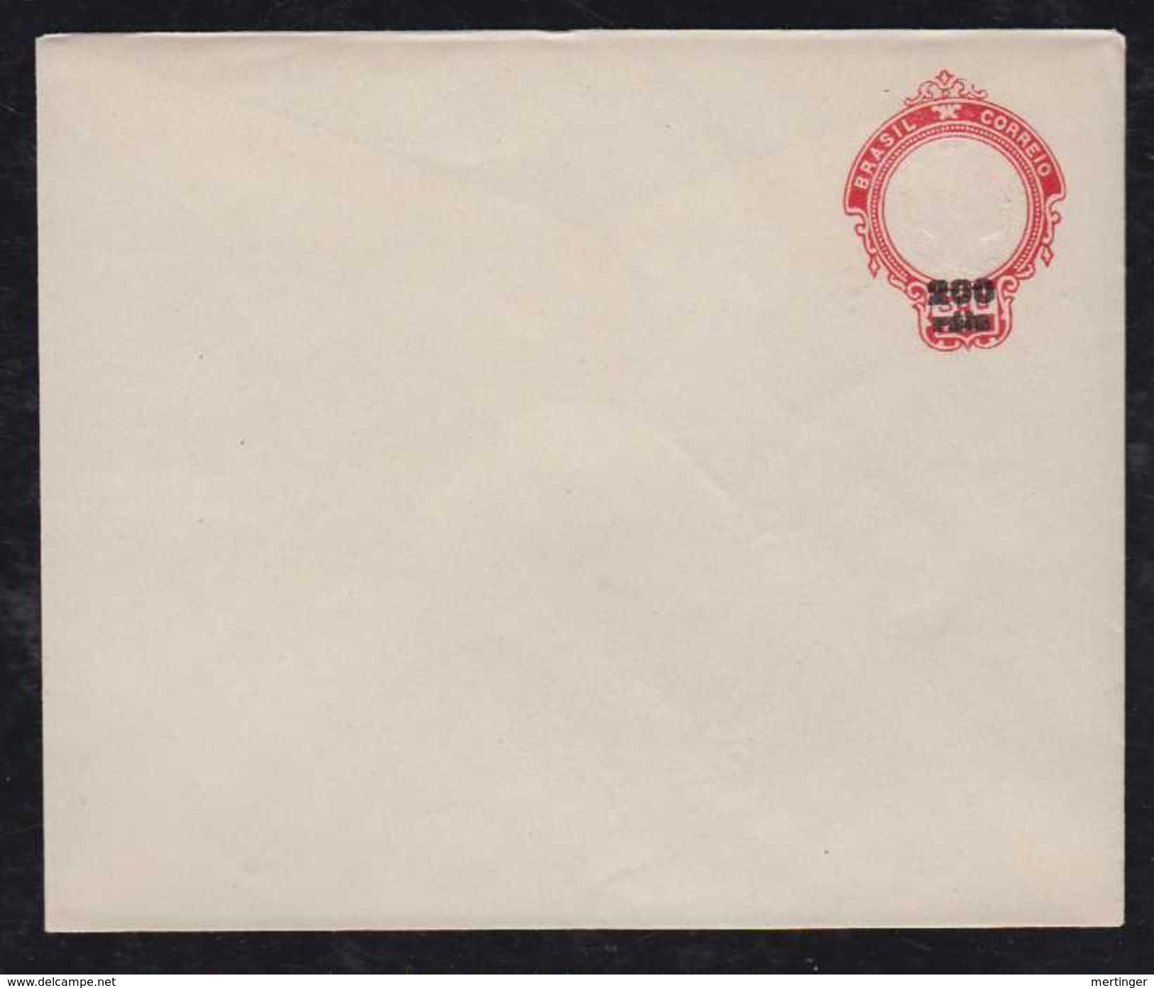 Brazil 1931 EN 80 DE Stationery Envelope 200R Overprint MNH Decalque Inside - Entiers Postaux