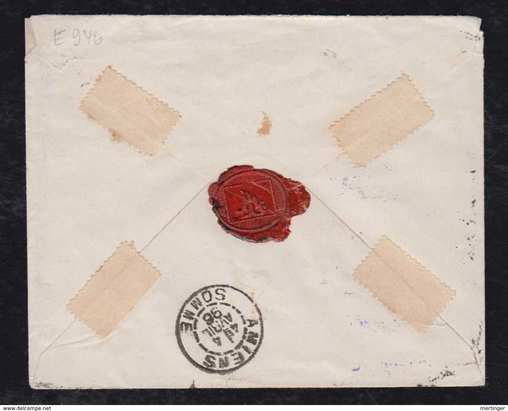Brazil 1894 EN 51 Stationery Registered PARA To France - Interi Postali