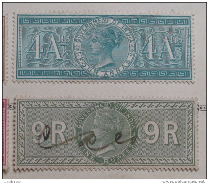 Victoria Special Adhésive Fiscal Revenue (5 Scans) - 1882-1901 Imperium