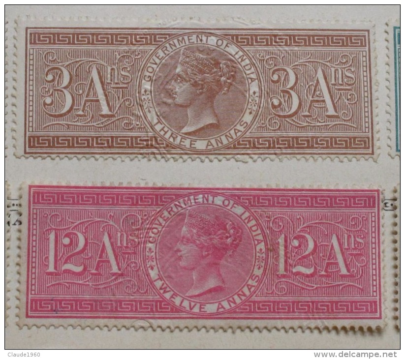 Victoria Special Adhésive Fiscal Revenue (5 Scans) - 1882-1901 Imperium