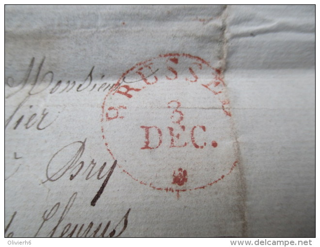 VP BELGIQUE (V1610) COURRIER Concerne CORROY-LE-GRAND Envoyé à BRY 1830 (6 Vues) Oblitération BRUSSEL 3 DEC. + Noté 15? - Historical Documents