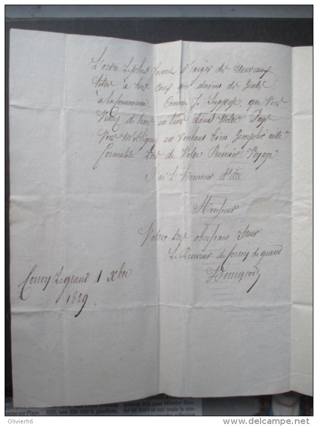 VP BELGIQUE (V1610) COURRIER Concerne CORROY-LE-GRAND Envoyé à BRY 1830 (6 Vues) Oblitération BRUSSEL 3 DEC. + Noté 15? - Historical Documents