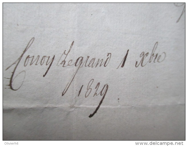 VP BELGIQUE (V1610) COURRIER Concerne CORROY-LE-GRAND envoyé à BRY 1830 (6 vues) Oblitération BRUSSEL 3 DEC. + Noté 15?