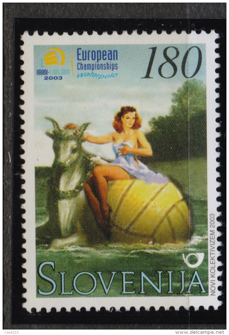 SLOVENIA  2003 European Water Polo Championship , 1 Val MNH - Wasserball