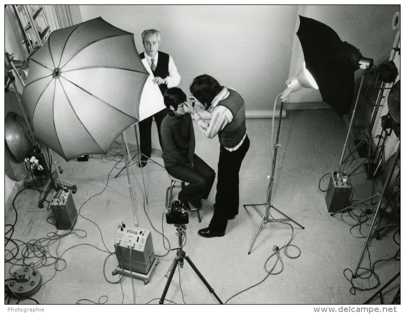 France Photographe JP Rossignol Au Travail En Studio Ancienne Photo 1960 - Autres & Non Classés