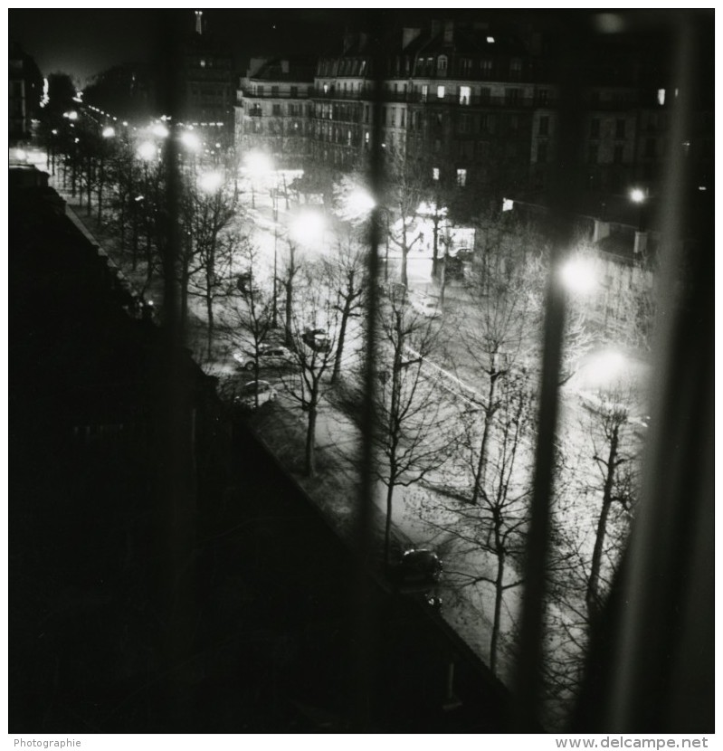 France Paris De Nuit Paris By Night Etude De Lumiere Ancienne Photo 1960' - Other & Unclassified