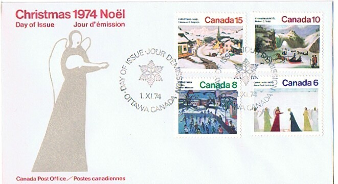 1974  Christmas  Sc 650-3   Official FDC - 1971-1980