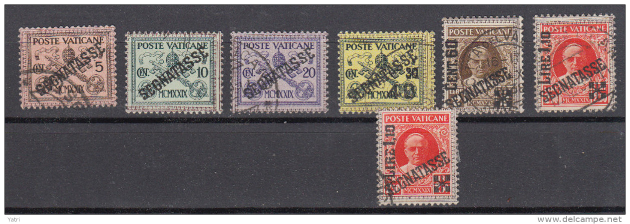 Vaticano - 1931 - Segnatasse 1-6 (annullati) - Taxes