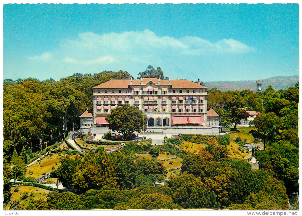 Hotel De Santa Luzia,  Viana Do Castelo, Portugal Postcard Posted 1960s Stamp - Viana Do Castelo