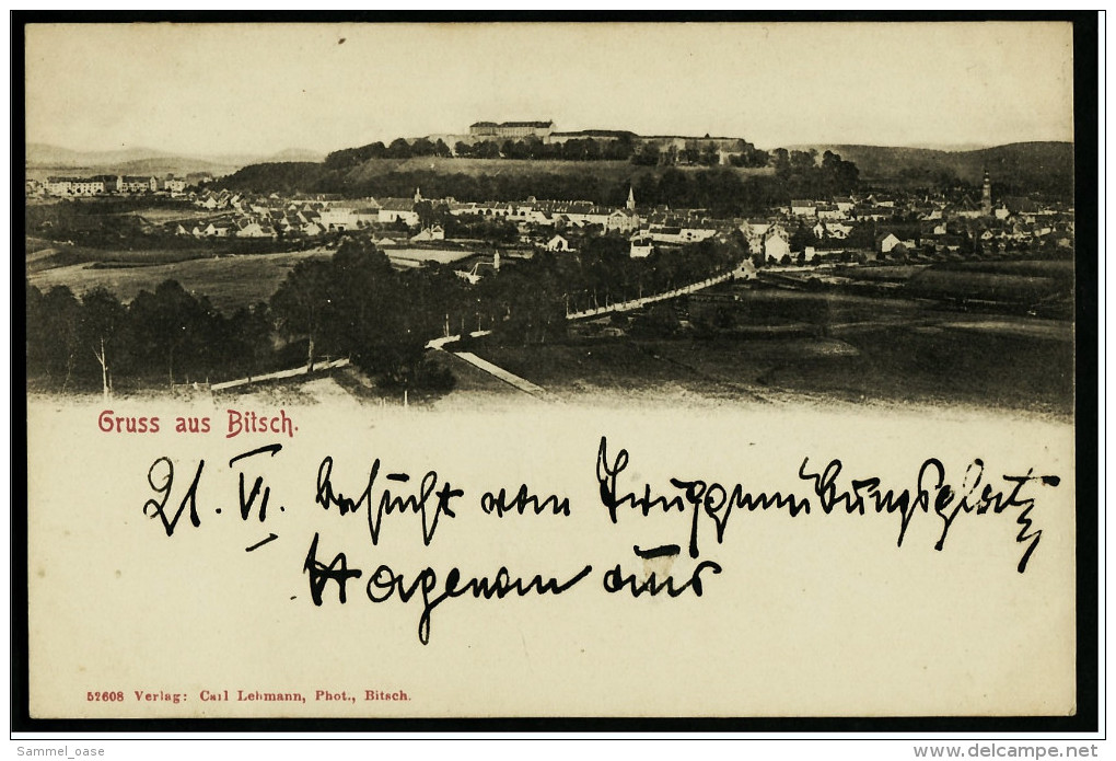 Gruss Aus Bitsch / Bitche  -  Ansichtskarte Ca. 1900    (6038) - Lothringen
