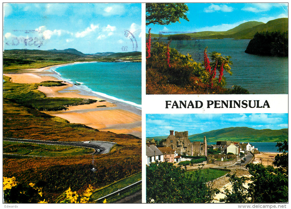 Fanad Peninsula, Ireland Postcard Posted 1999 Stamp - Donegal