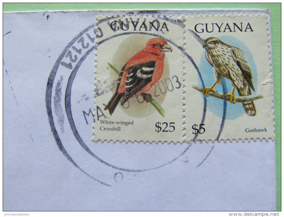 Guyana 2003 Cover To USA - Birds - Guiana (1966-...)