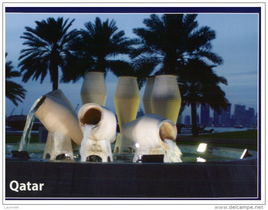 (219) Qatar - Doha Water Pot Fountain - Qatar