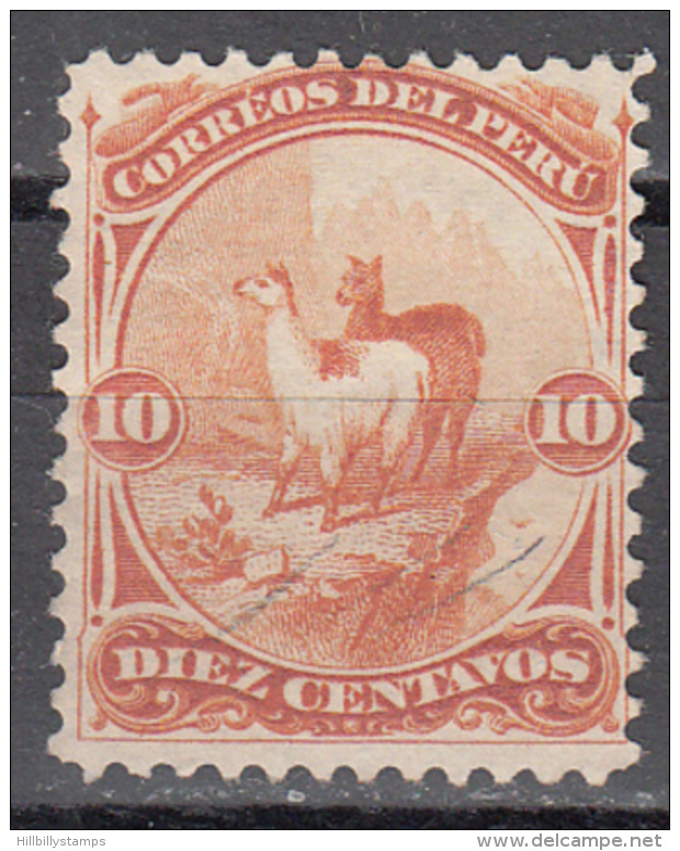 PERU   SCOTT NO  111   USED   YEAR  1886 - Peru