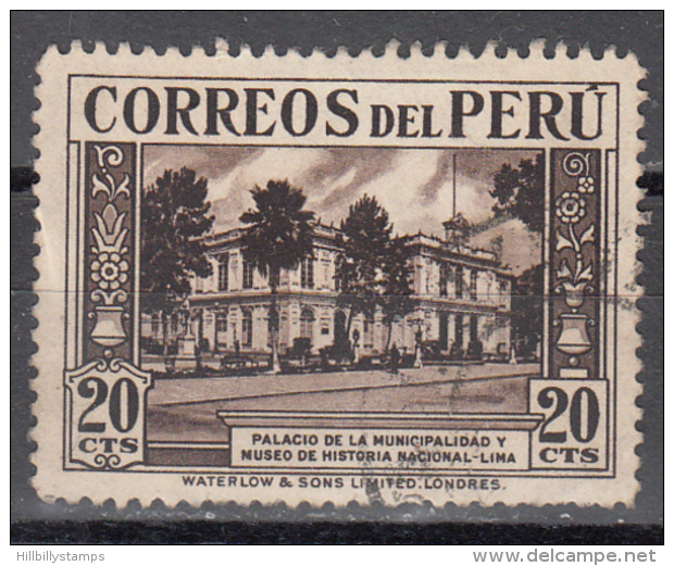 PERU   SCOTT NO  365   USED   YEAR  1936 - Peru