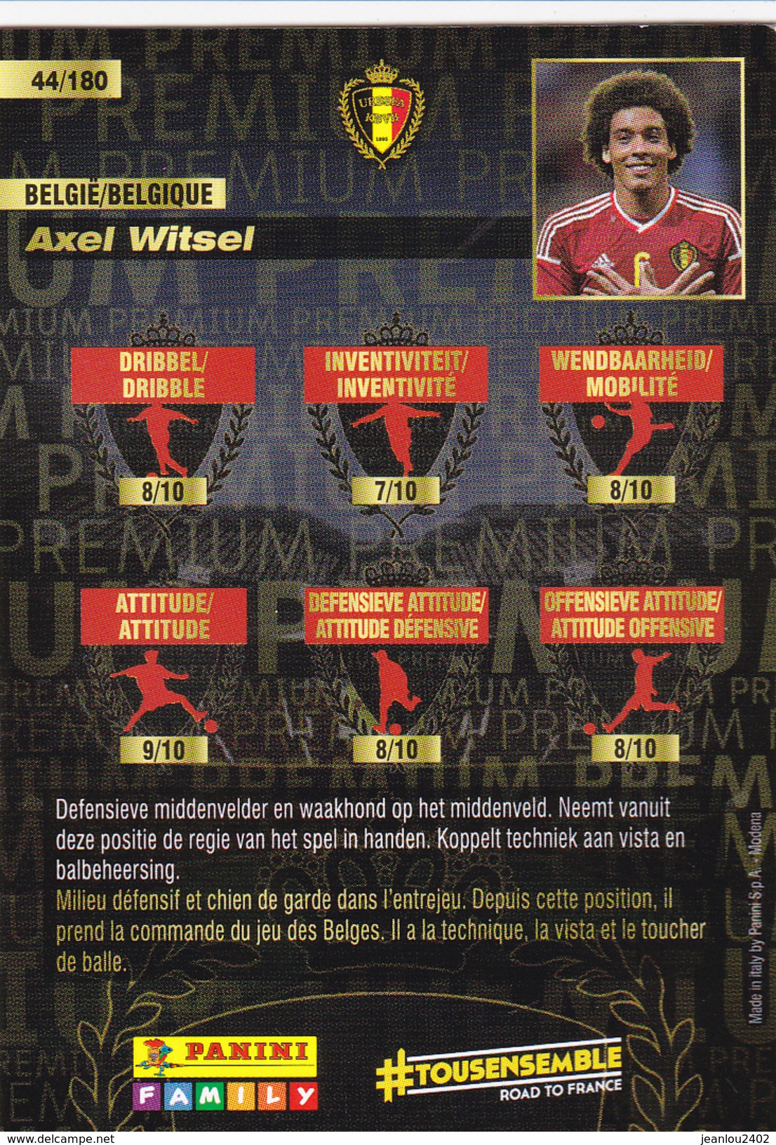 Axel WITSEL - Autres & Non Classés