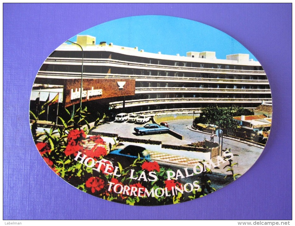 HOTEL RESIDENCIA PALOMAS TORREMOLINOS CANARY ISLAS SPAIN LUGGAGE LABEL ETIQUETTE AUFKLEBER DECAL STICKER Madrid - Hotel Labels