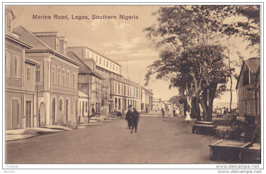 MAR- SOUTHERN  NIGERIA  MARINA ROAD  LAGOS  CPA  RARE - Nigeria